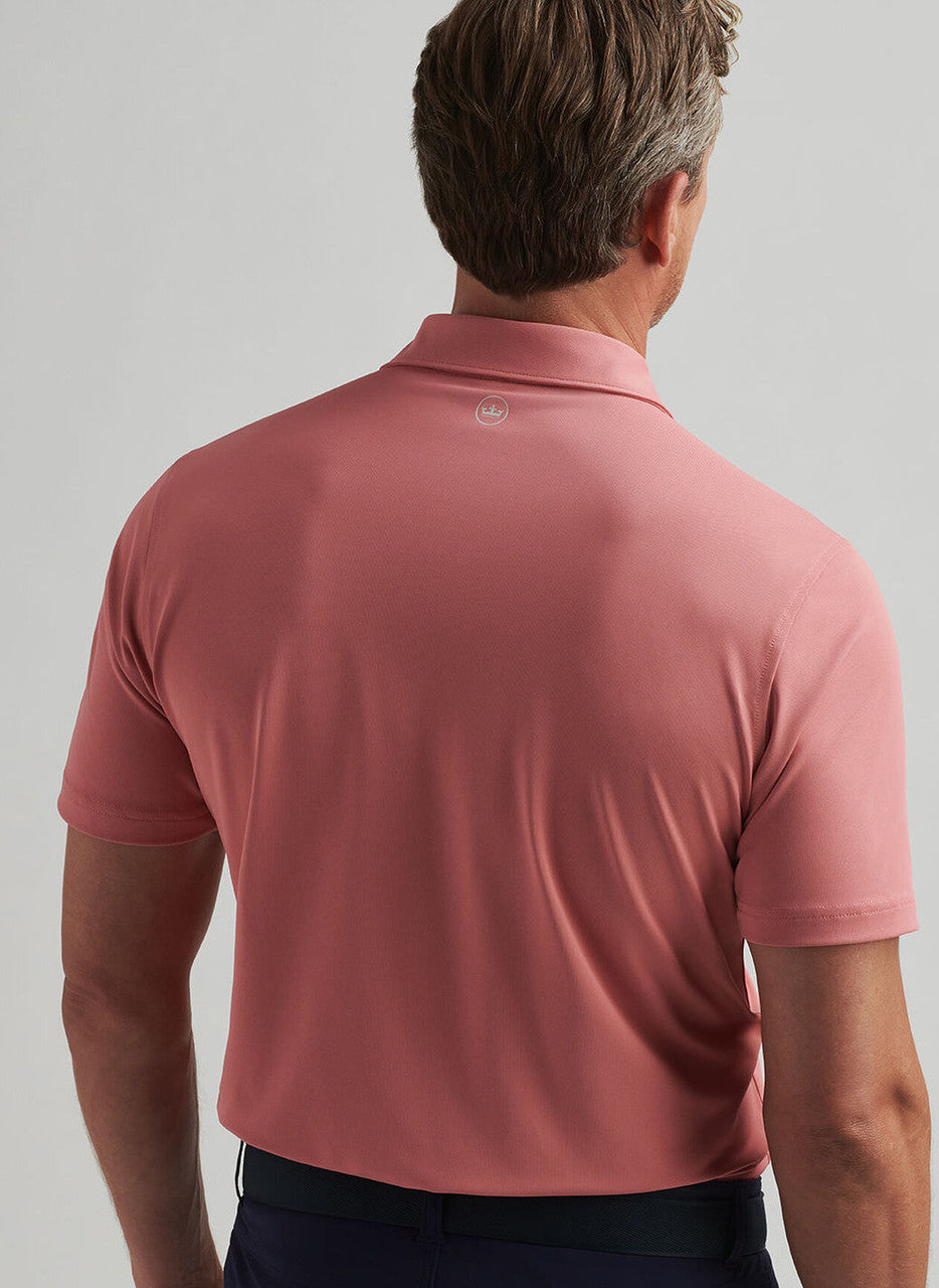 Peter Millar Crown Crafted Soul Performance Mesh Polo: Pink Crepe