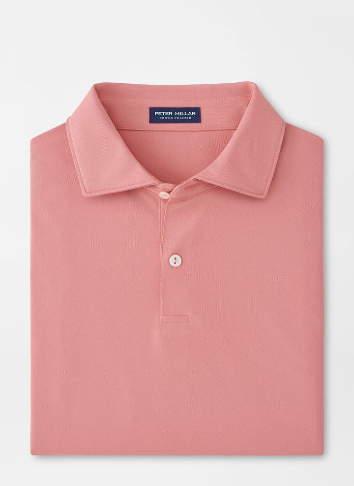 Peter Millar Crown Crafted Soul Performance Mesh Polo: Pink Crepe