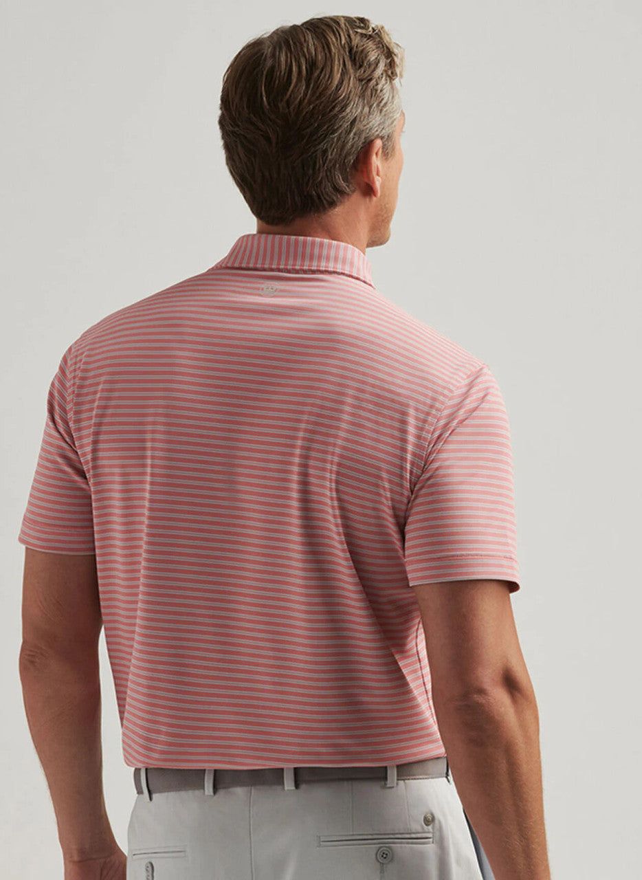 Peter Millar Crown Crafted Mezzo Performance Mesh Polo: Pink Crepe