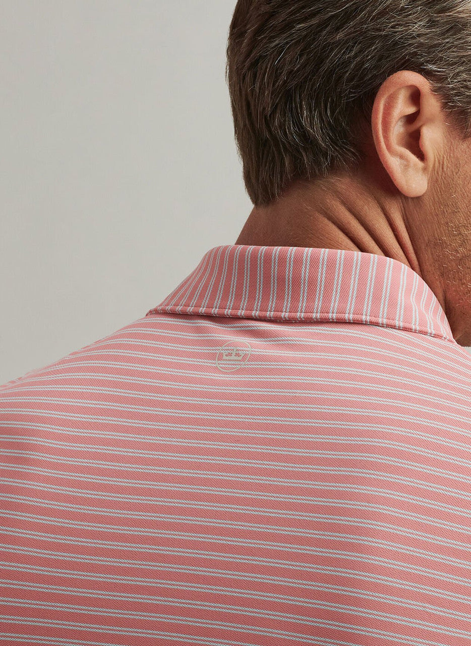 Peter Millar Crown Crafted Mezzo Performance Mesh Polo: Pink Crepe