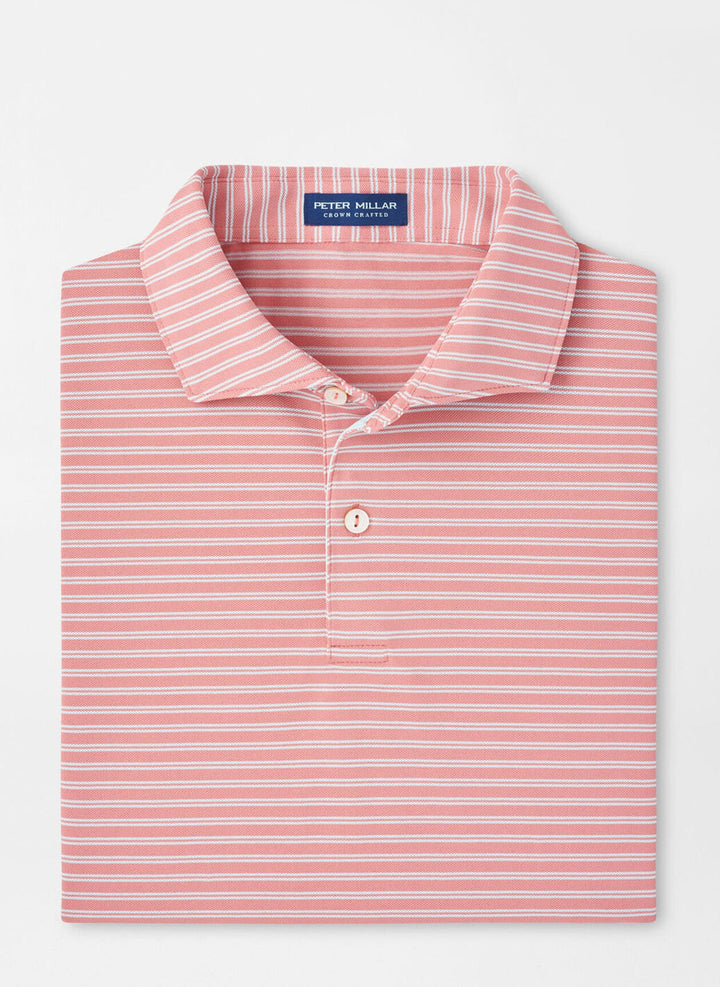 Peter Millar Crown Crafted Mezzo Performance Mesh Polo: Pink Crepe