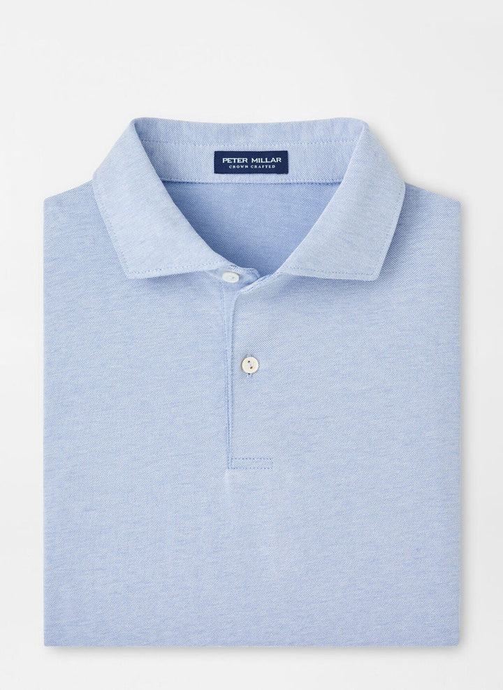 Peter Millar Crown Crafted Albatross Cotton Blend Piqué Polo: Angelite