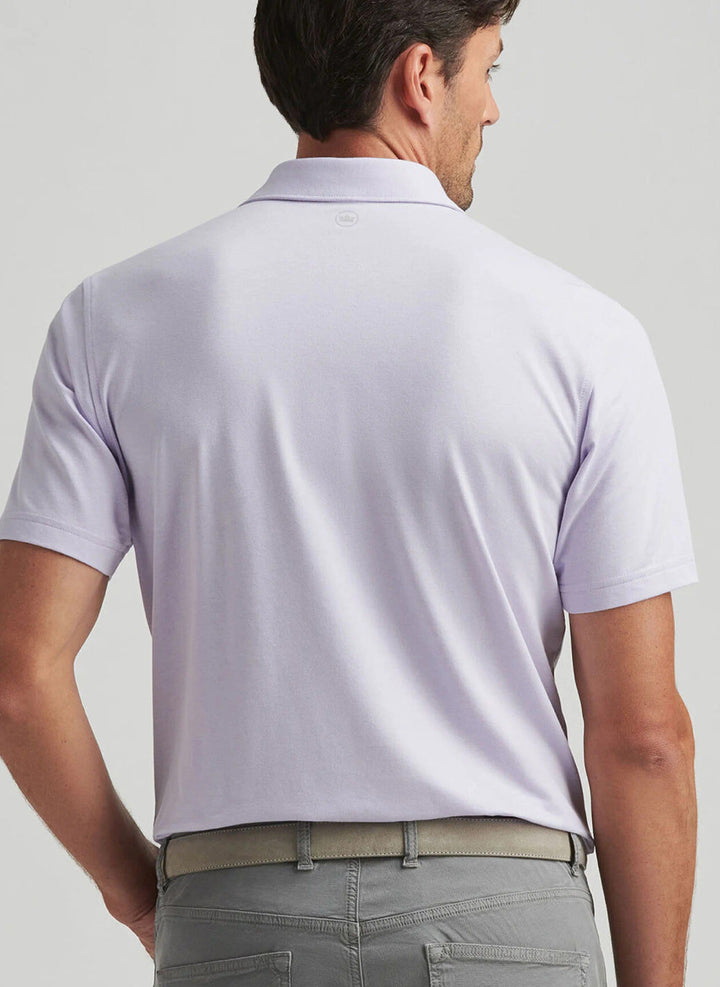 Peter Millar Crown Crafted Albatross Cotton Blend Piqué Polo: Lavender Moon