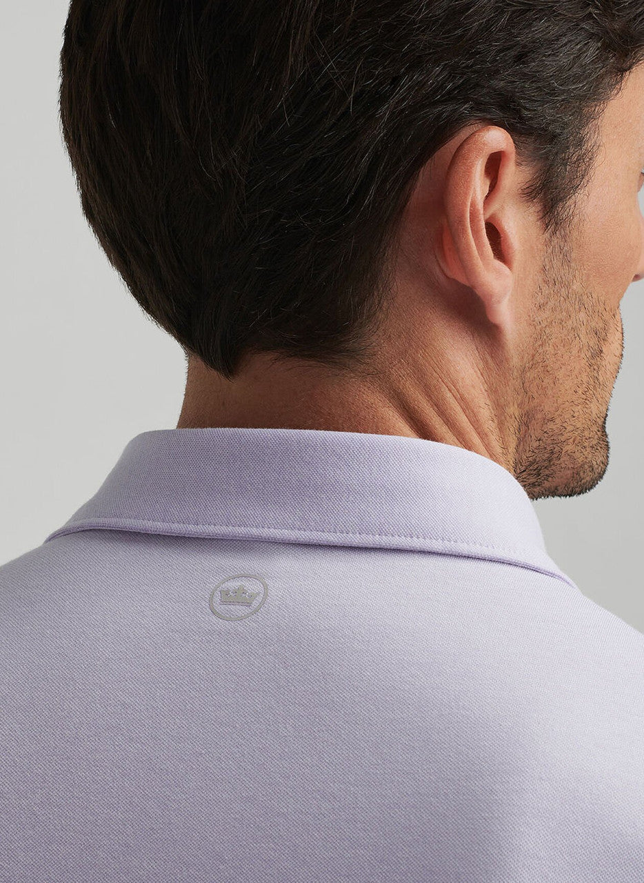 Peter Millar Crown Crafted Albatross Cotton Blend Piqué Polo: Lavender Moon