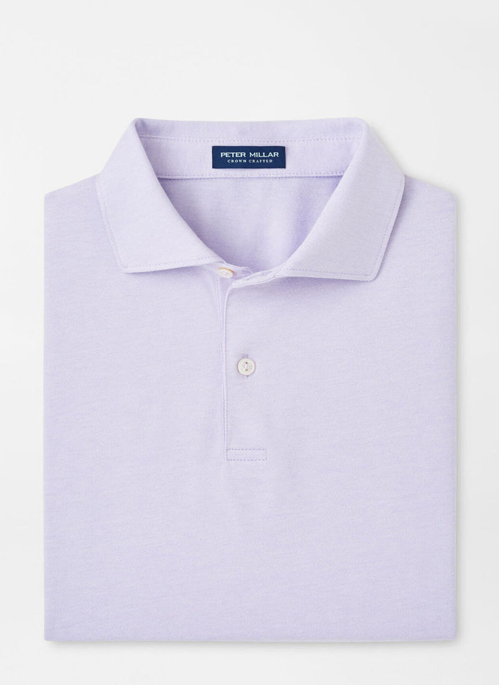 Peter Millar Crown Crafted Albatross Cotton Blend Piqué Polo: Lavender Moon