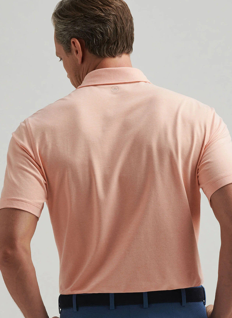 Peter Millar Crown Crafted Albatross Cotton Blend Piqué Polo: Paradise Orange