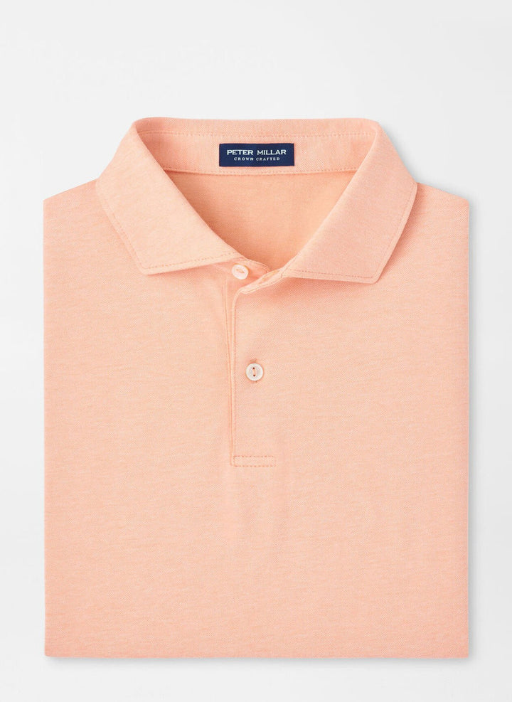 Peter Millar Crown Crafted Albatross Cotton Blend Piqué Polo: Paradise Orange