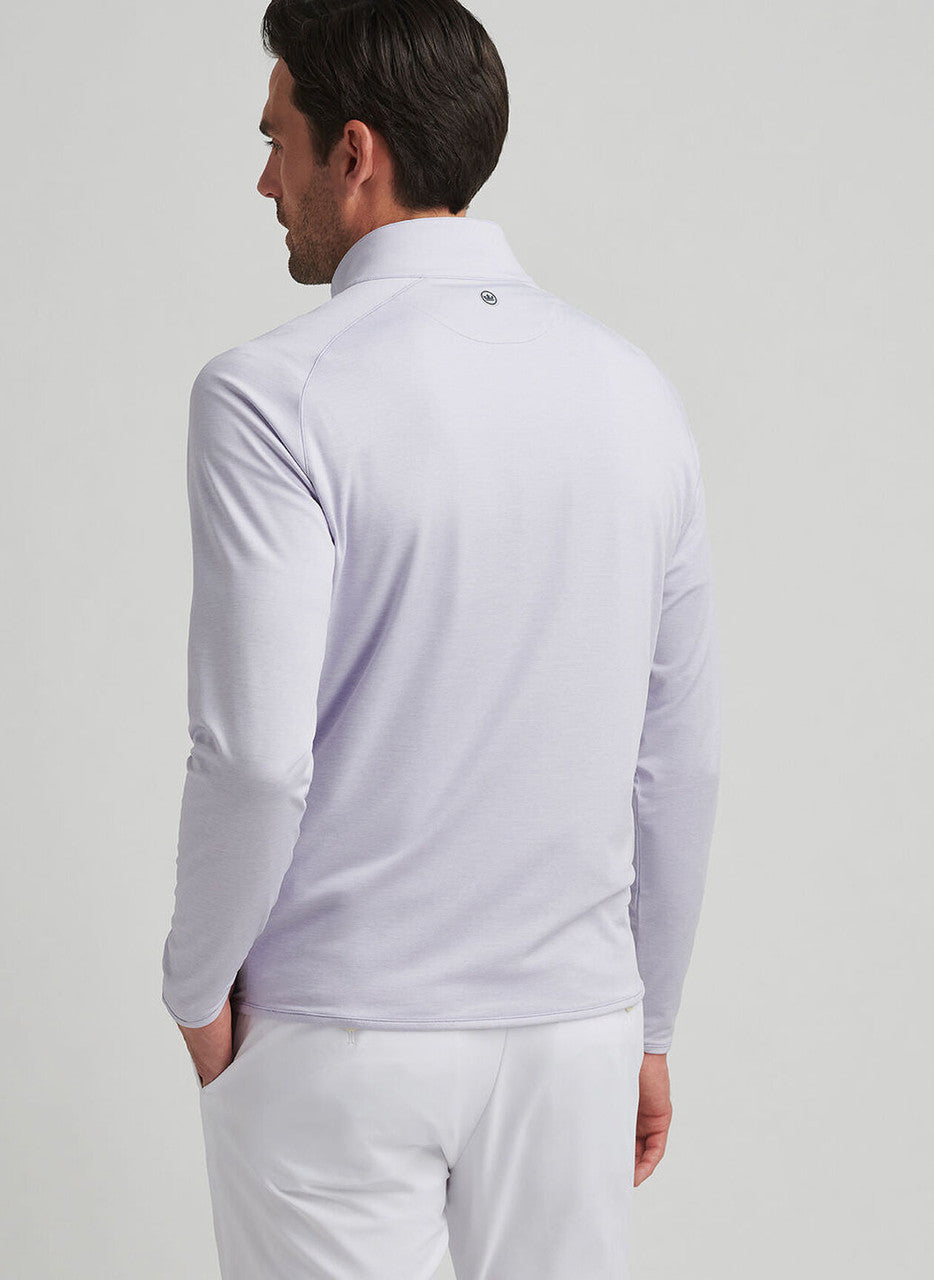 Peter Millar Crown Crafted Stealth Performance Quarter-Zip: Lavender Moon