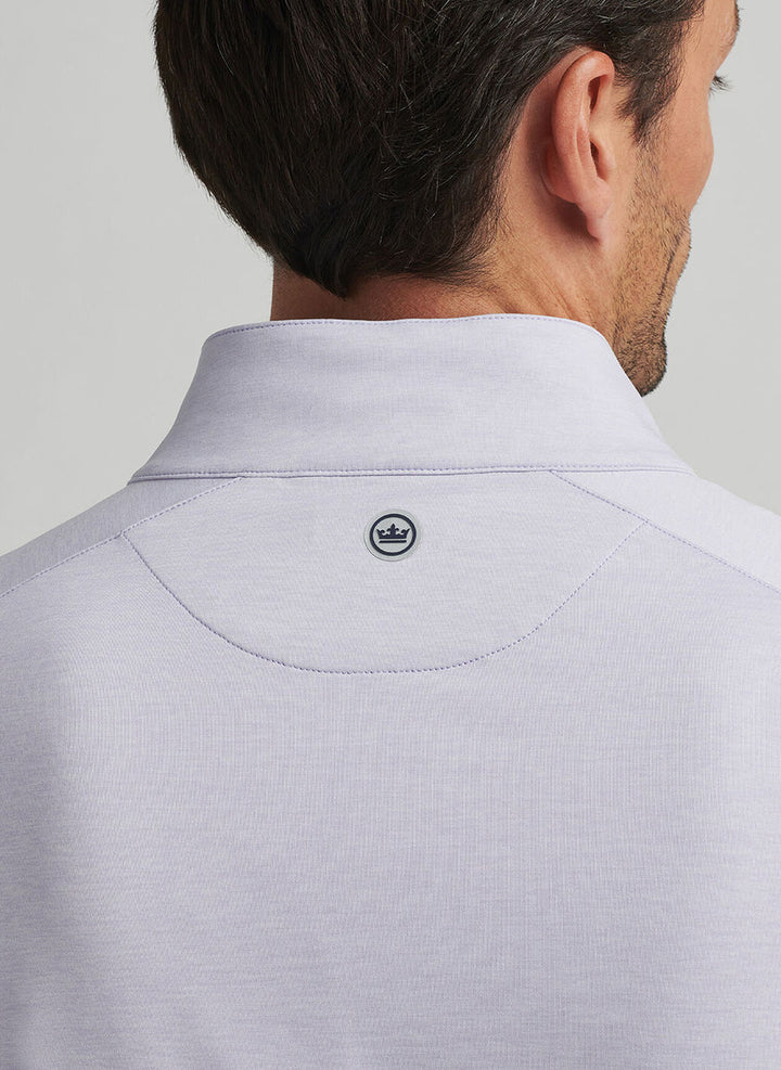 Peter Millar Crown Crafted Stealth Performance Quarter-Zip: Lavender Moon