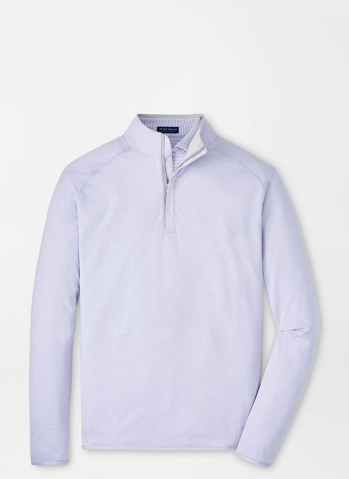 Peter Millar Crown Crafted Stealth Performance Quarter-Zip: Lavender Moon