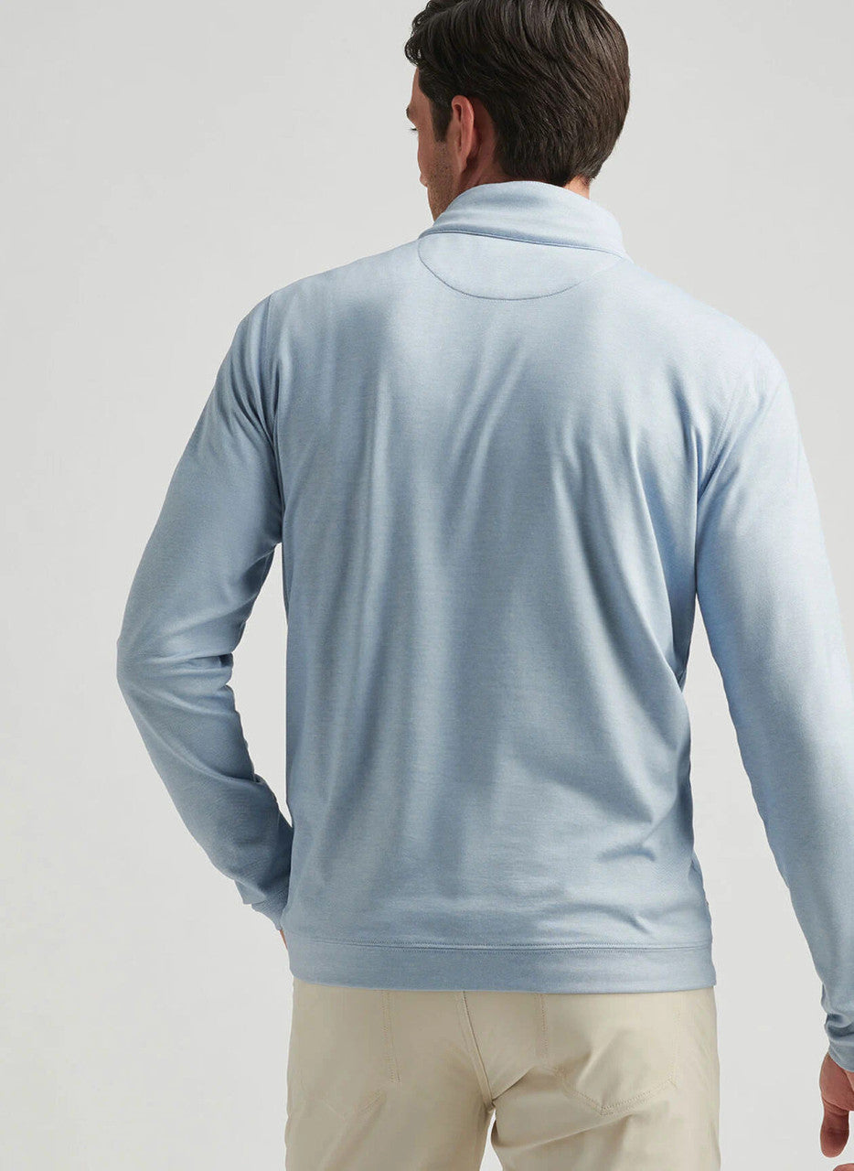 Peter Millar Albatross Cotton-Blend Piqué Quarter-Zip: Angelite