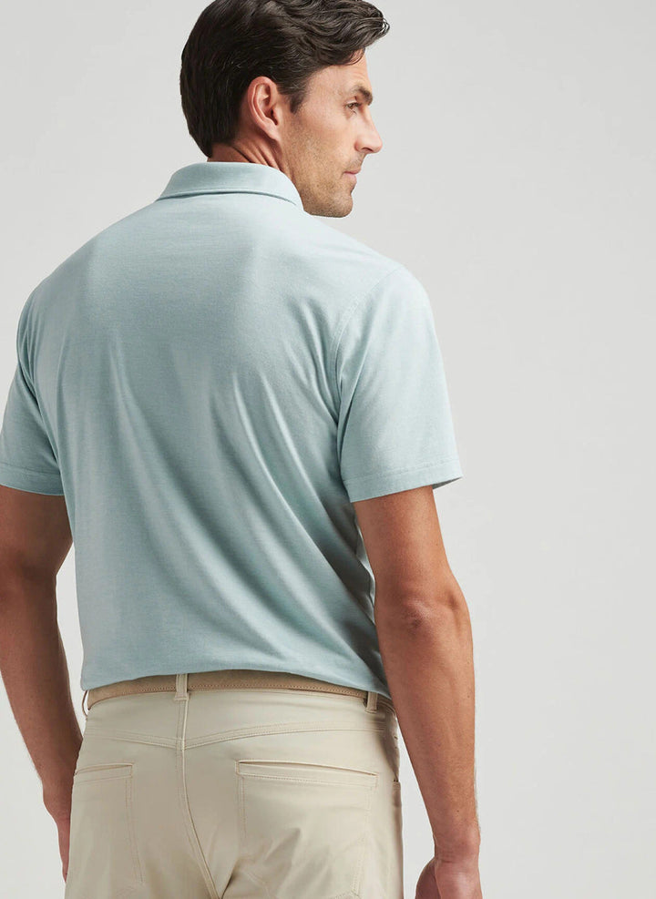 Peter Millar Crown Crafted Excursionist Flex Polo: Blue Spruce