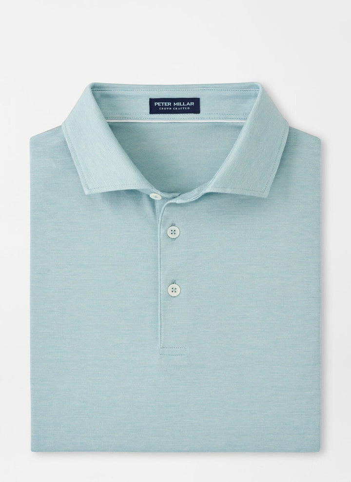 Peter Millar Crown Crafted Excursionist Flex Polo: Blue Spruce