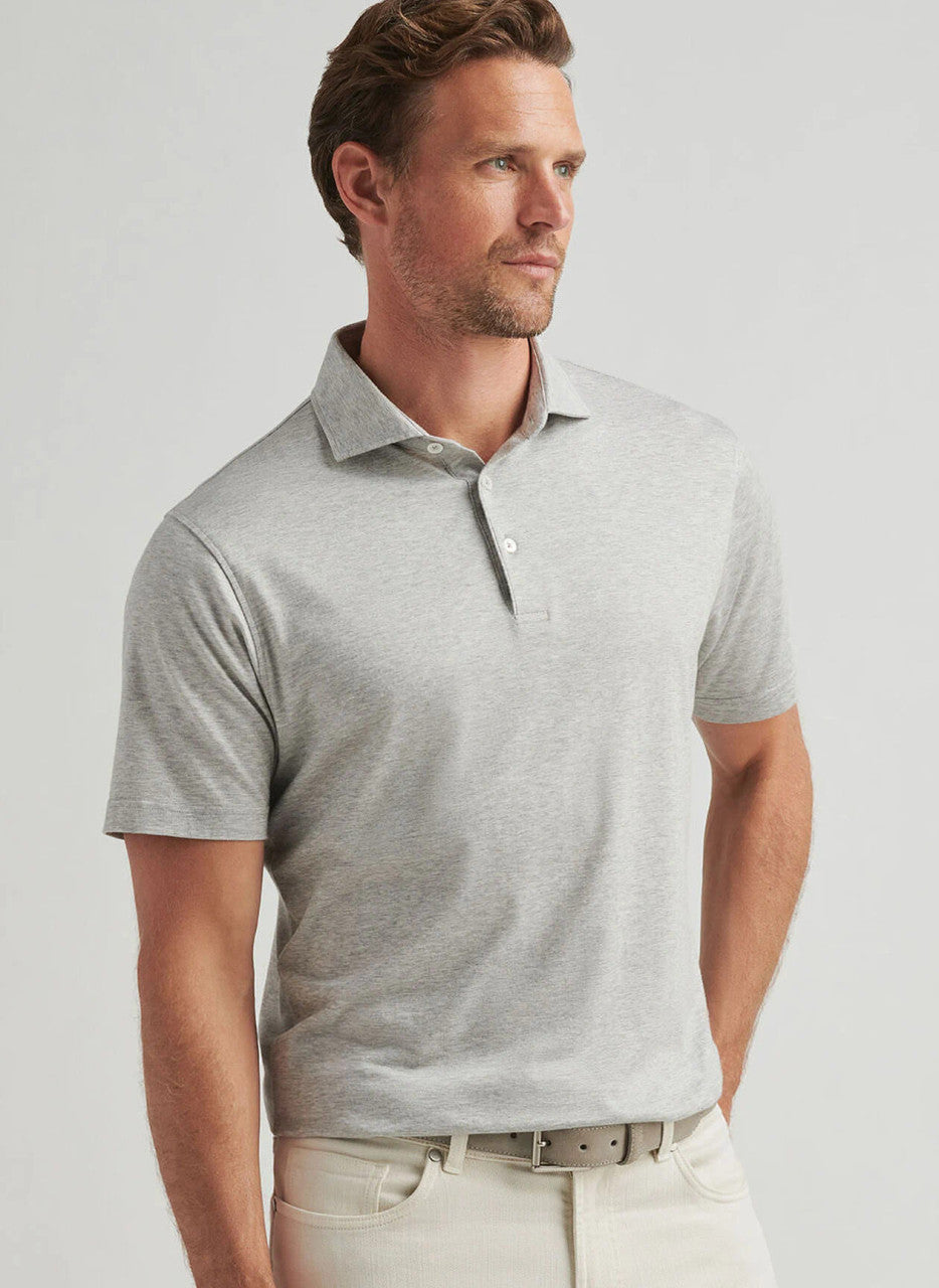 Peter Millar Crown Crafted Excursionist Flex Polo: Gale Grey