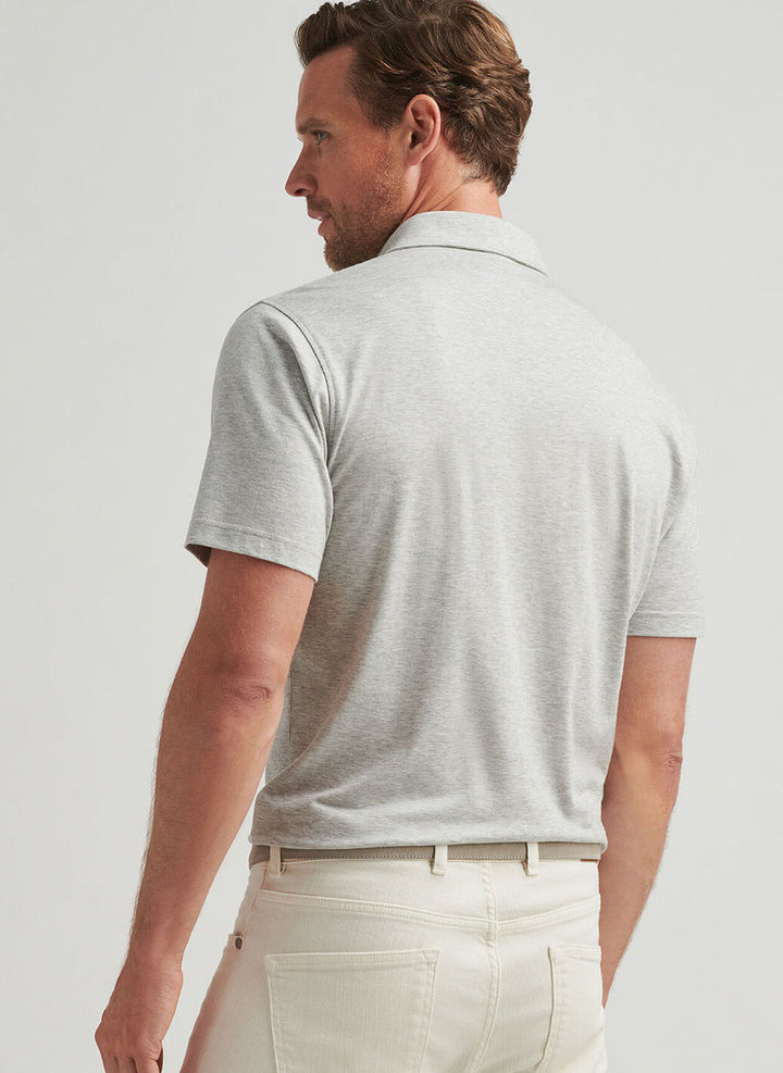 Peter Millar Crown Crafted Excursionist Flex Polo: Gale Grey