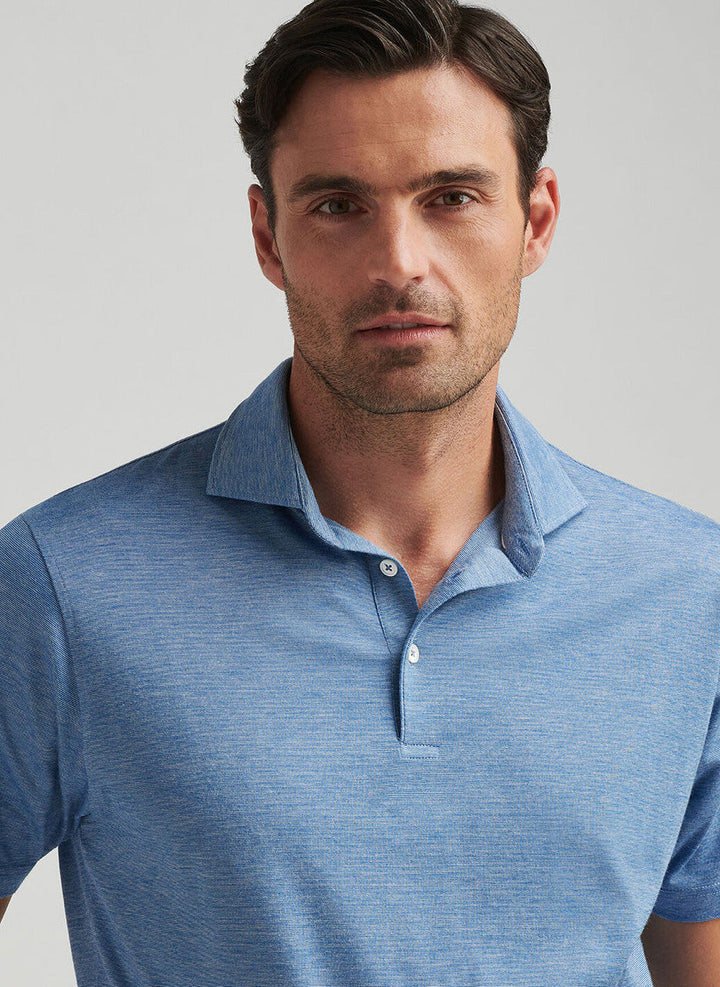 Peter Millar Crown Crafted Excursionist Flex Polo: Nordic Blue