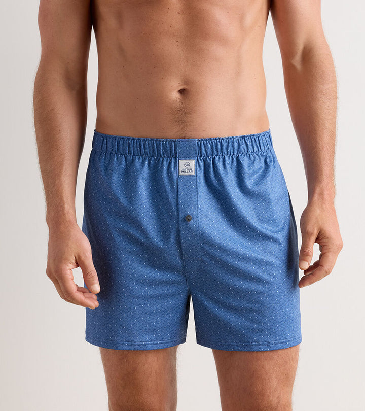 Peter Millar Negroni Performance Boxer Short: Windsor Blue