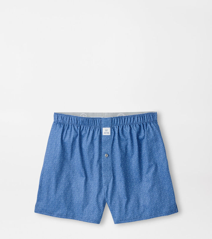 Peter Millar Negroni Performance Boxer Short: Windsor Blue