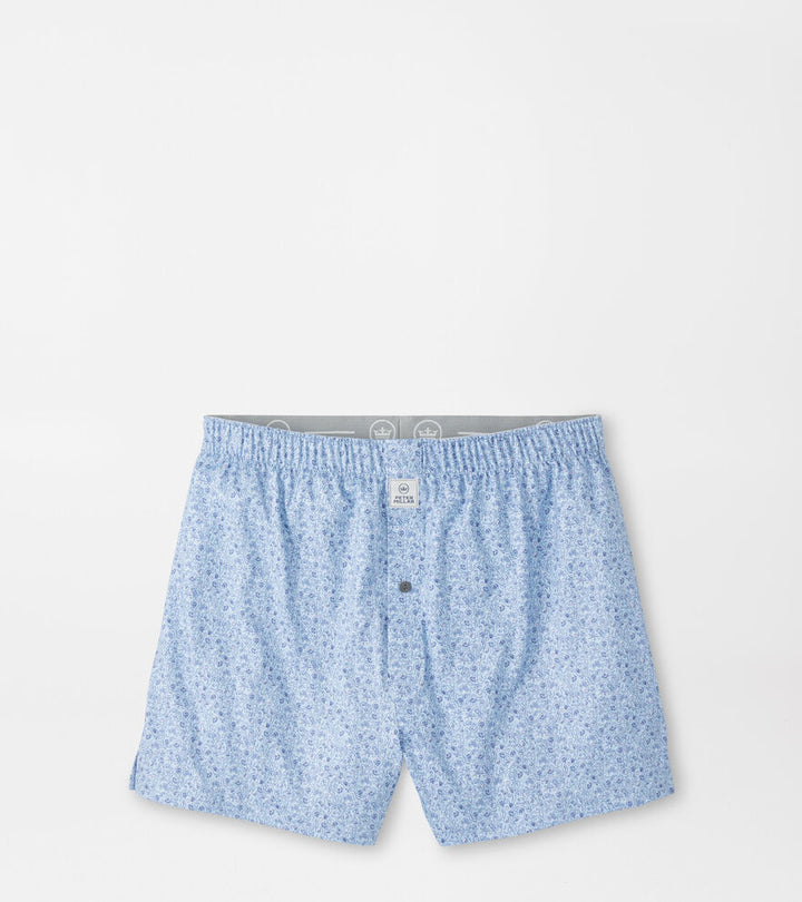 Peter Millar Parker Performance Boxer Short: Stream Blue