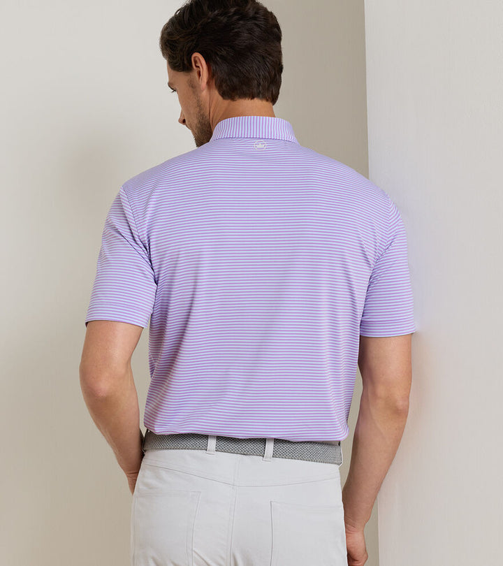 Peter Millar Hales Performance Jersey Polo Lake Murray Dam Towers: Purple Iris