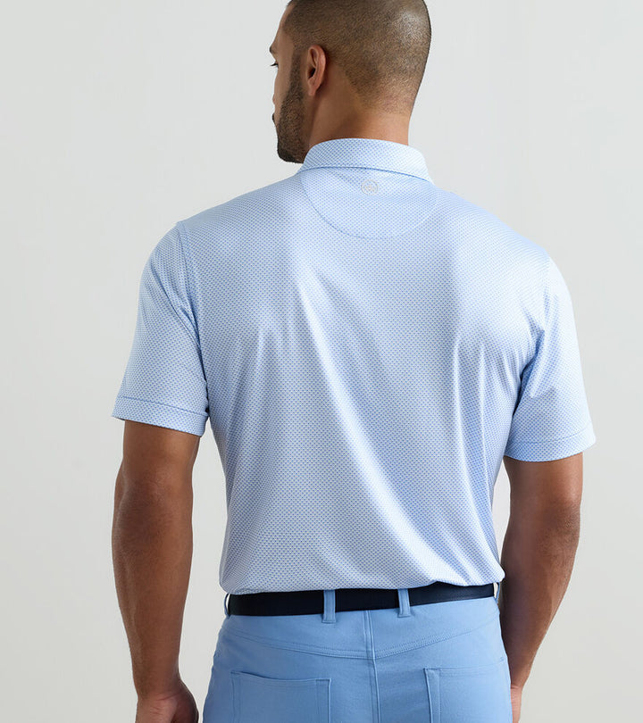 Peter Millar Medina Performance Jersey Polo: Bluebird