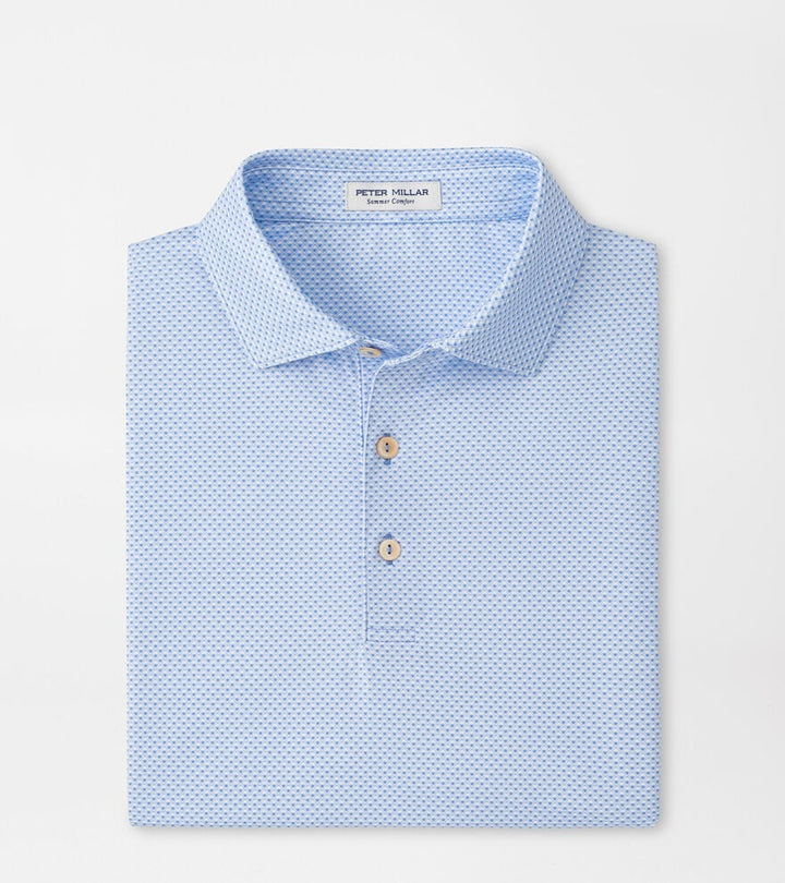 Peter Millar Medina Performance Jersey Polo: Bluebird