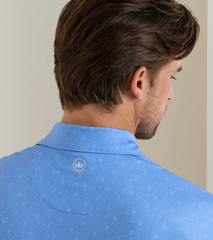 Peter Millar Guitar Solo Performance Jersey Polo: Bluebird