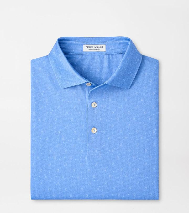 Peter Millar Guitar Solo Performance Jersey Polo: Bluebird