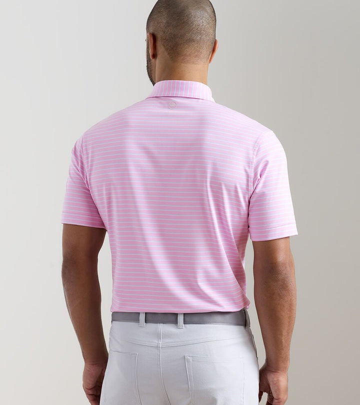 Peter Millar Dunnes Performance Jersey Polo: Pink Parfait