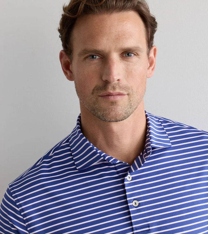 Peter Millar Dunnes Performance Jersey Polo: Sport Navy