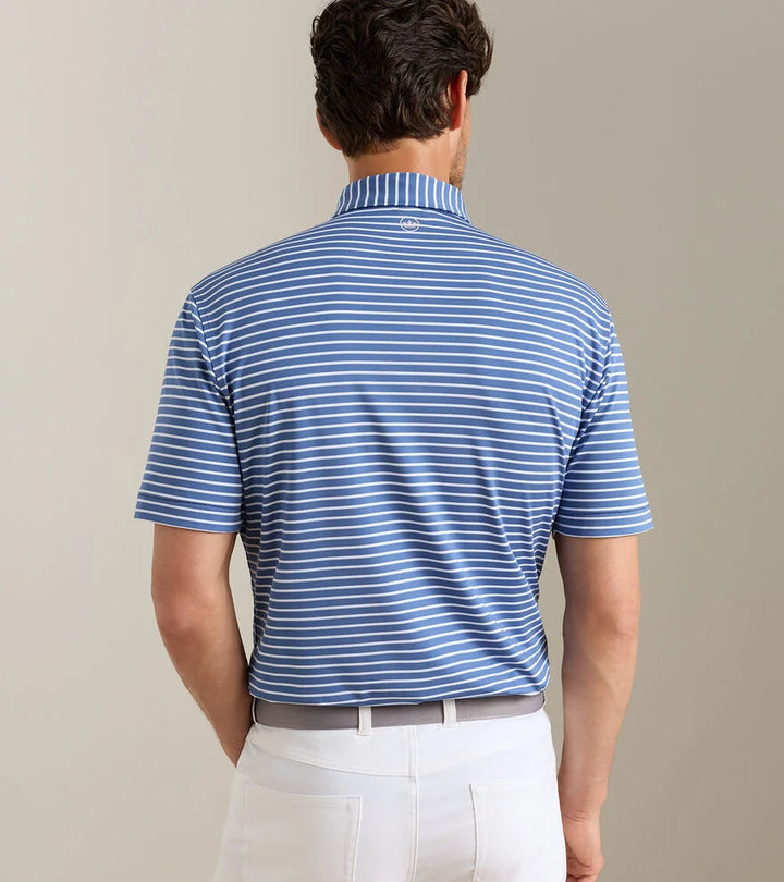 Peter Millar Dunnes Performance Jersey Polo: Windsor Blue