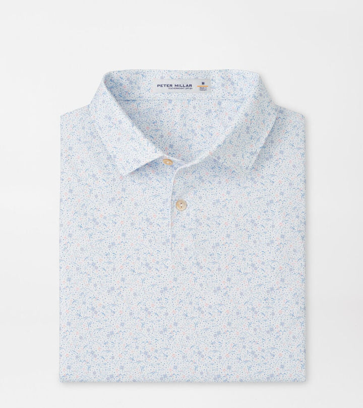 Peter Millar Featherweight Land of the Free Performance Polo: White