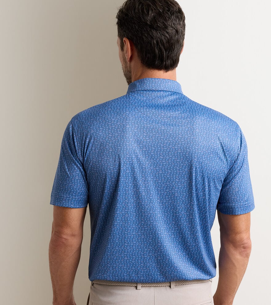 Peter Millar Featherweight Flights Performance Polo: Windsor Blue