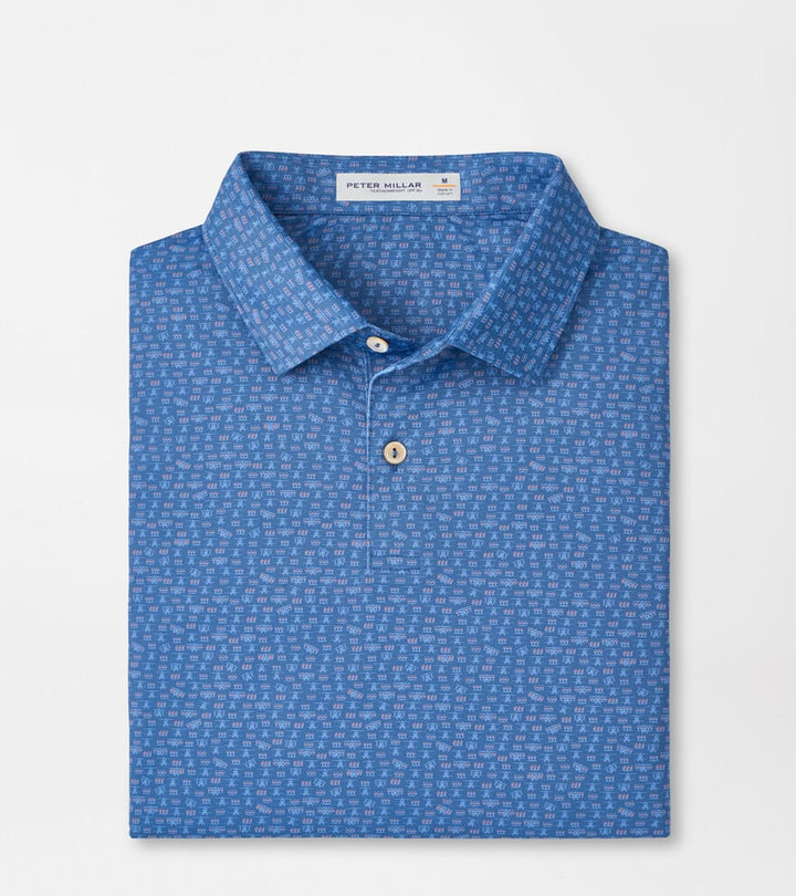 Peter Millar Featherweight Flights Performance Polo: Windsor Blue