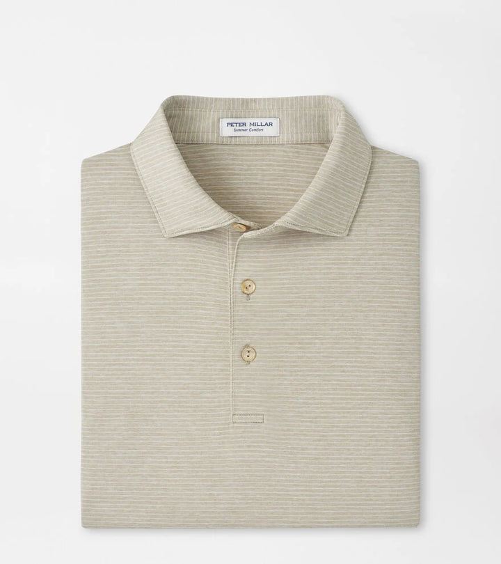 Peter Millar Highlands Performance Jersey Polo: Biscuit