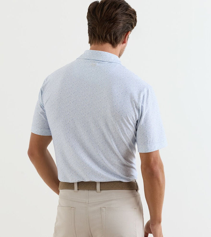 Peter Millar Paper Plane Performance Jersey Polo: White