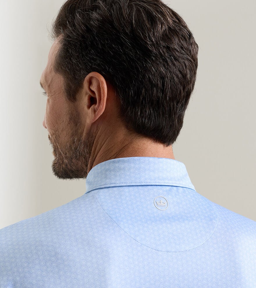Peter Millar Nautilus Performance Jersey Polo Lake Murray Dam Towers: Stream Blue