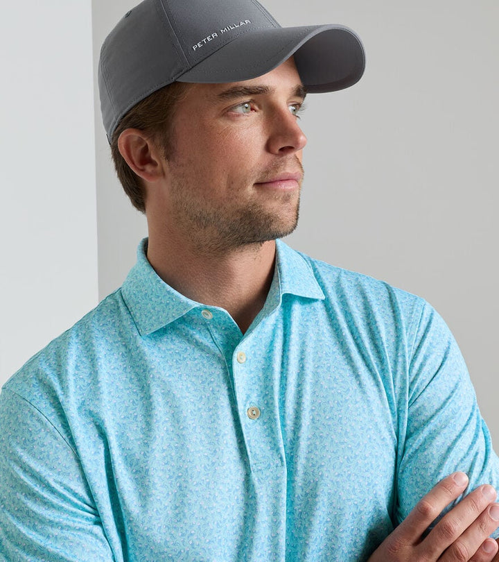 Peter Millar Jellyfish Performance Jersey Polo: Clearwater