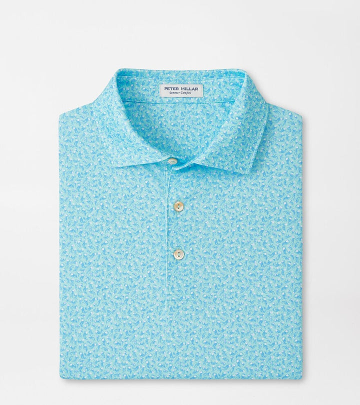Peter Millar Jellyfish Performance Jersey Polo: Clearwater