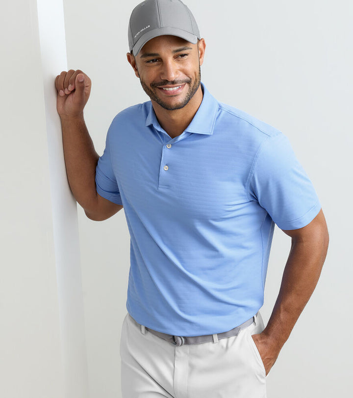 Peter Millar Clark Performance Jersey Polo: Bluebird