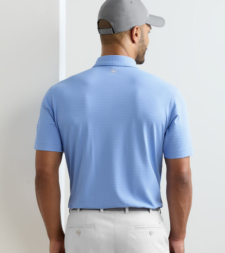Peter Millar Clark Performance Jersey Polo: Bluebird