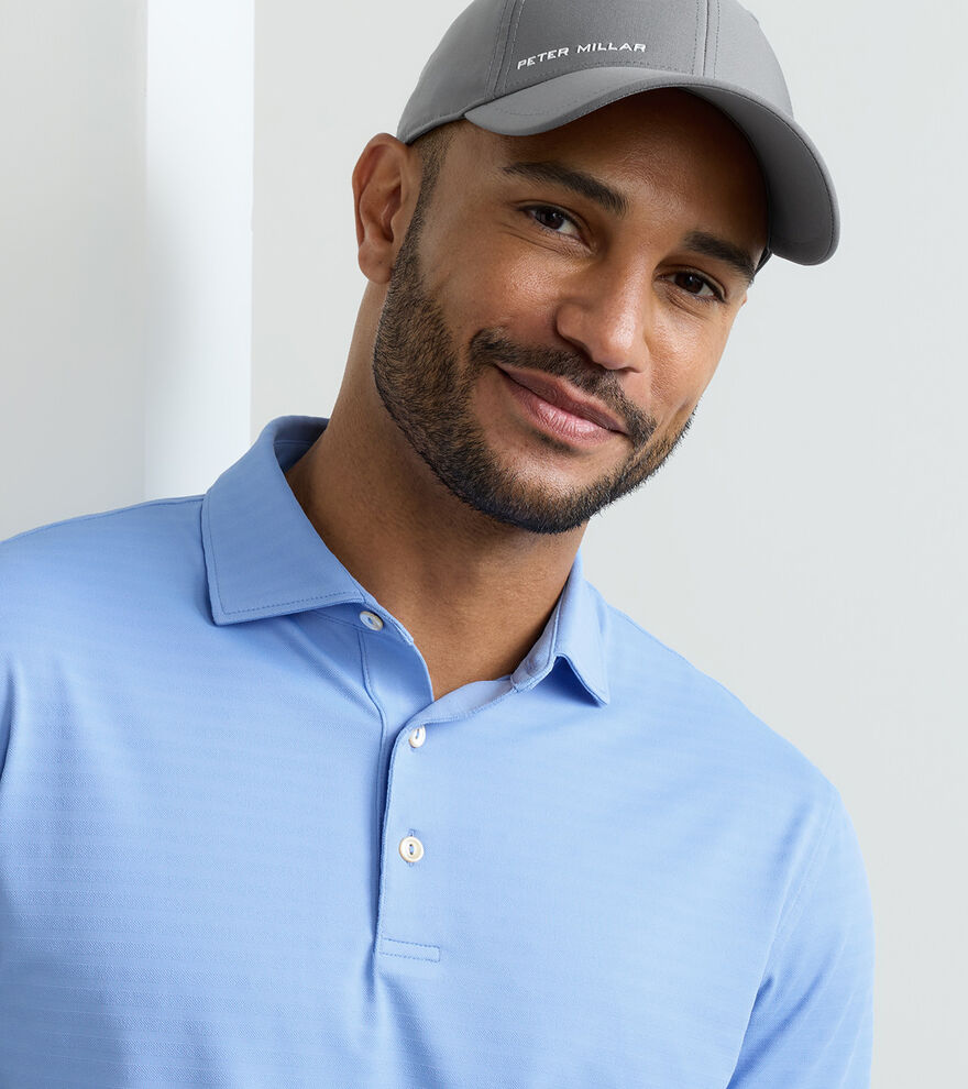 Peter Millar Clark Performance Jersey Polo: Bluebird
