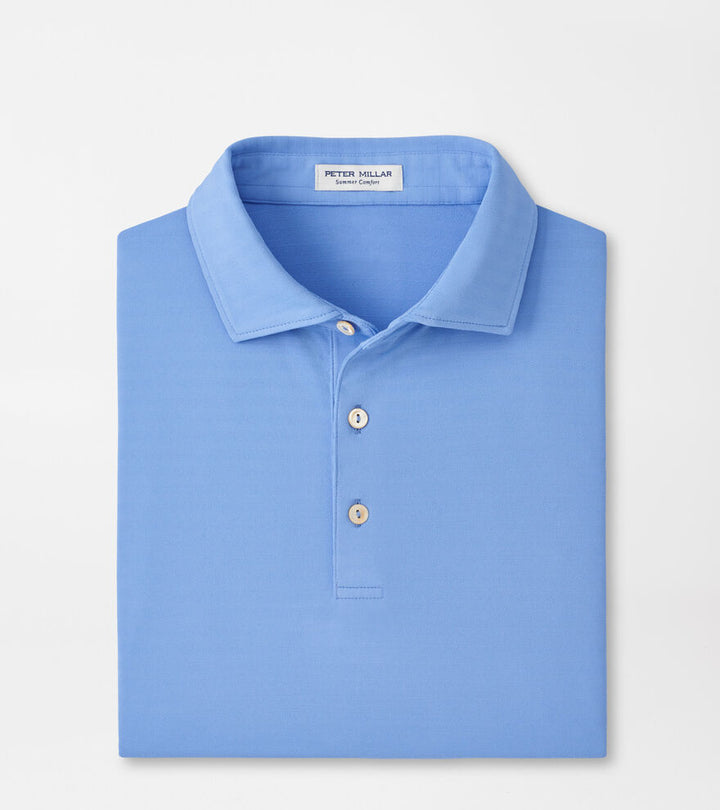 Peter Millar Clark Performance Jersey Polo: Bluebird