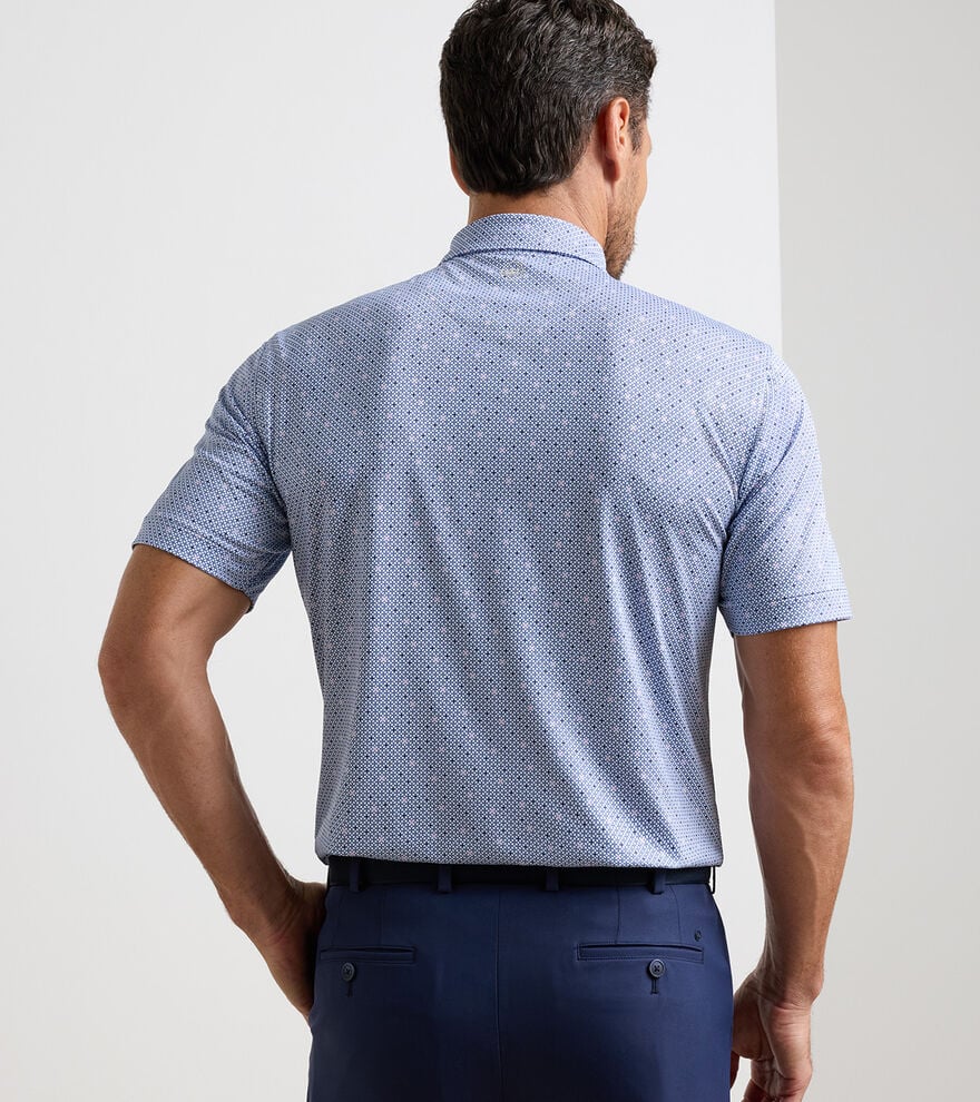 Peter Millar Barrier Performance Jersey Polo: White