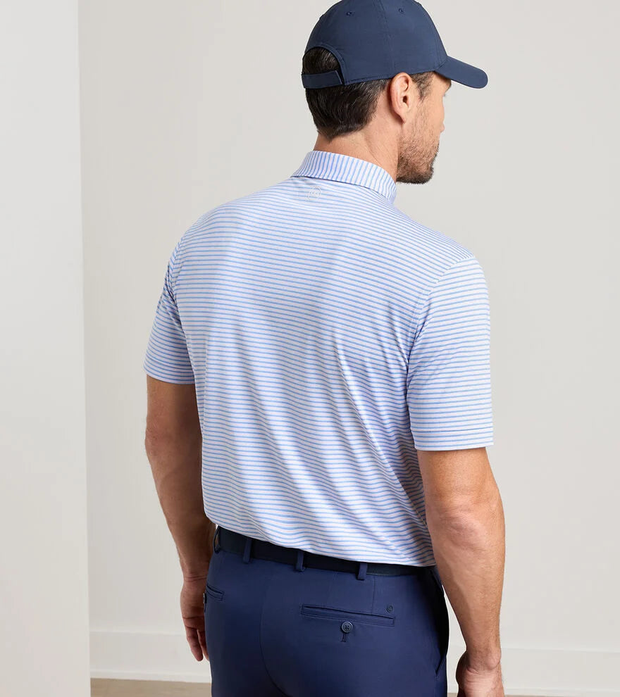 Peter Millar Owens Performance Jersey Polo: Bluebird