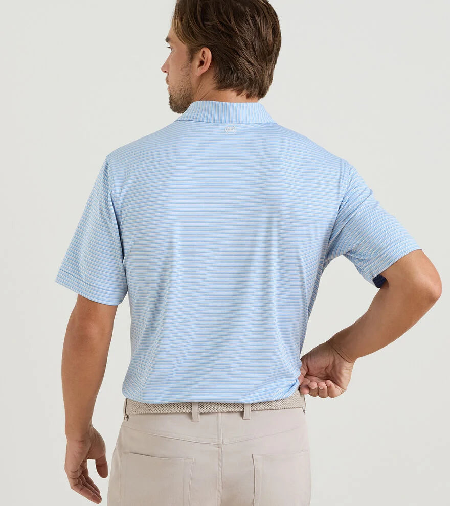 Peter Millar Owens Performance Jersey Polo: Cottage Blue
