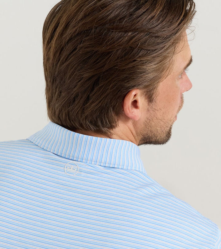 Peter Millar Owens Performance Jersey Polo: Cottage Blue
