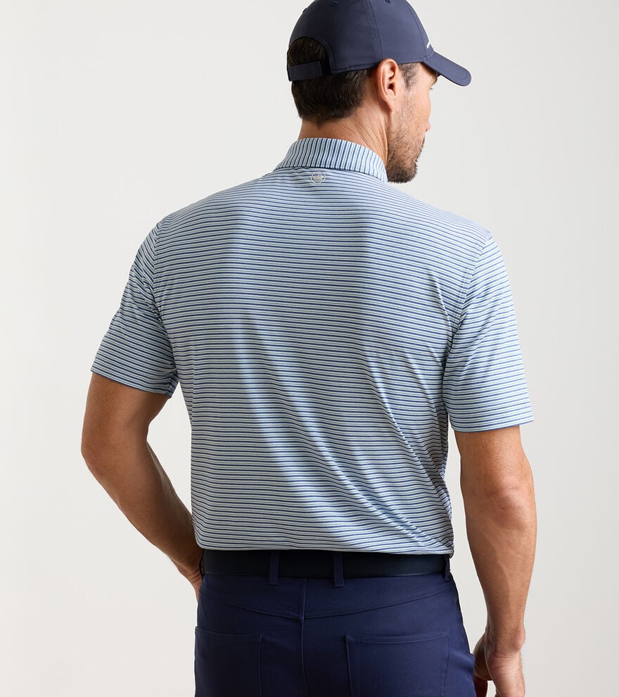 Peter Millar Owens Performance Jersey Polo: Sport Navy