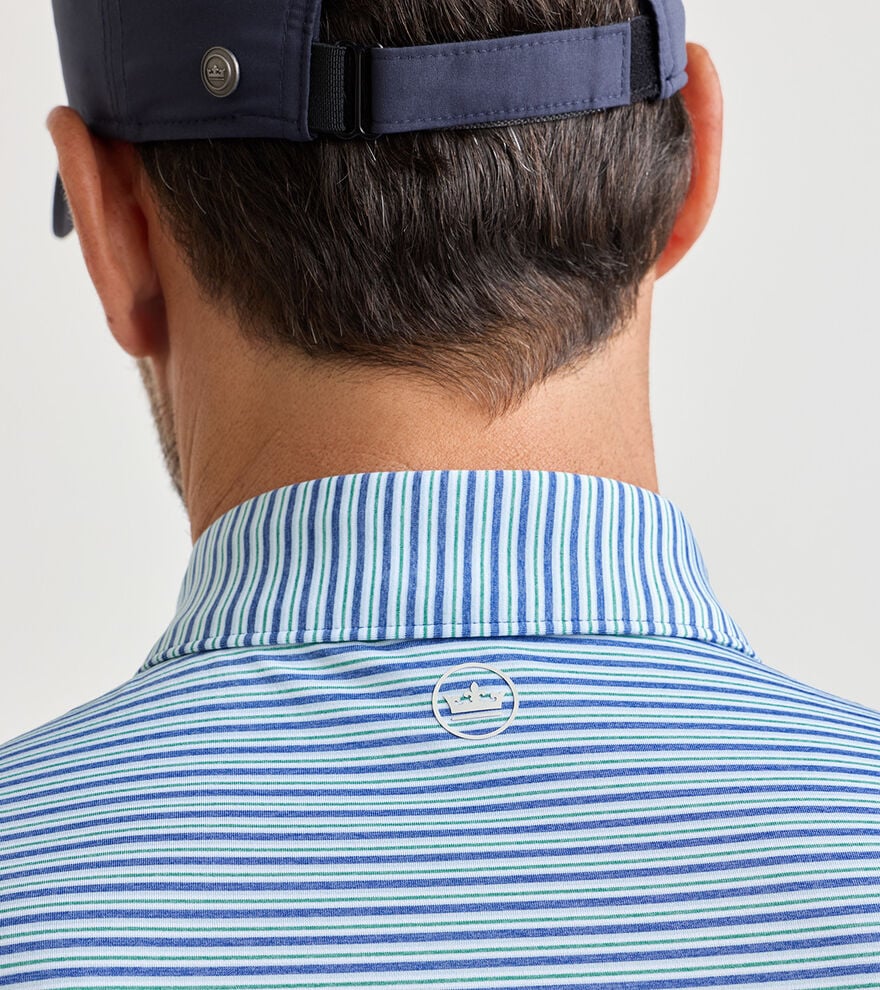 Peter Millar Owens Performance Jersey Polo: Sport Navy