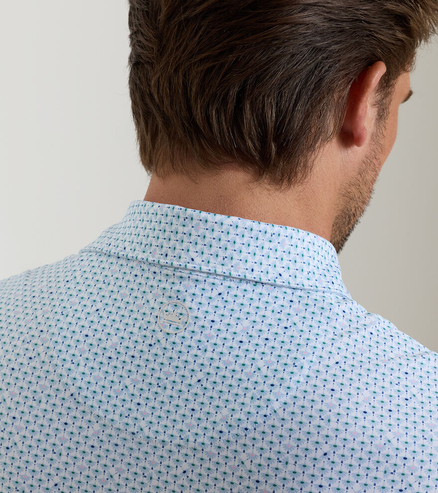 Peter Millar Flock Performance Jersey Polo: White